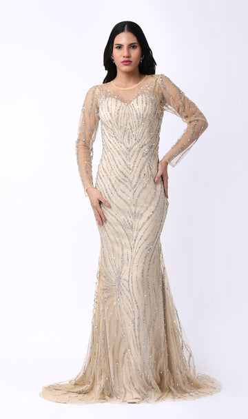 Festkjole Estelle i Lys Beige