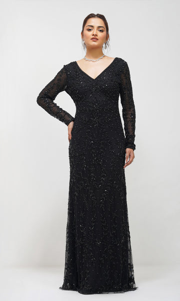 Noir Flora Gallakjole