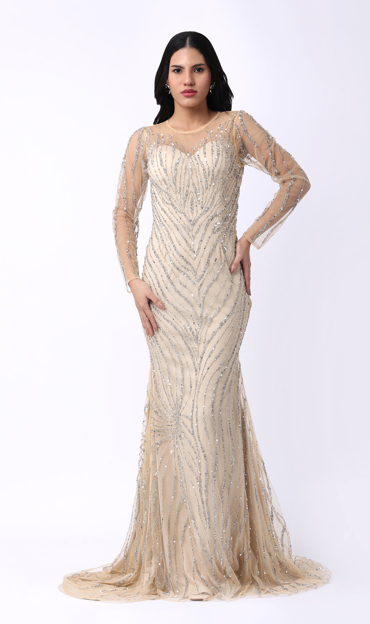 Festkjole Estelle i Lys Beige