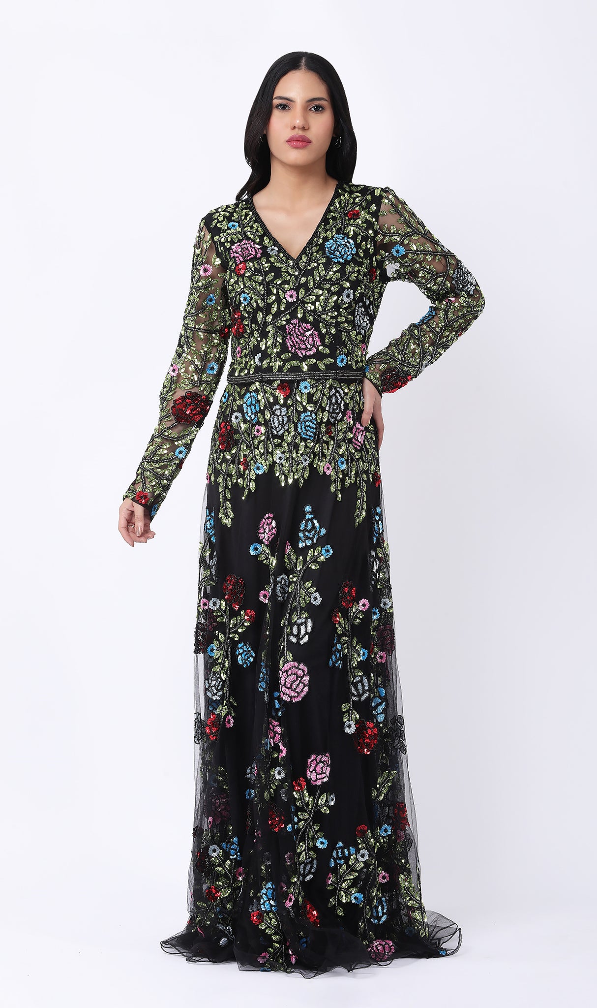 Festkjole Aurora i Sort